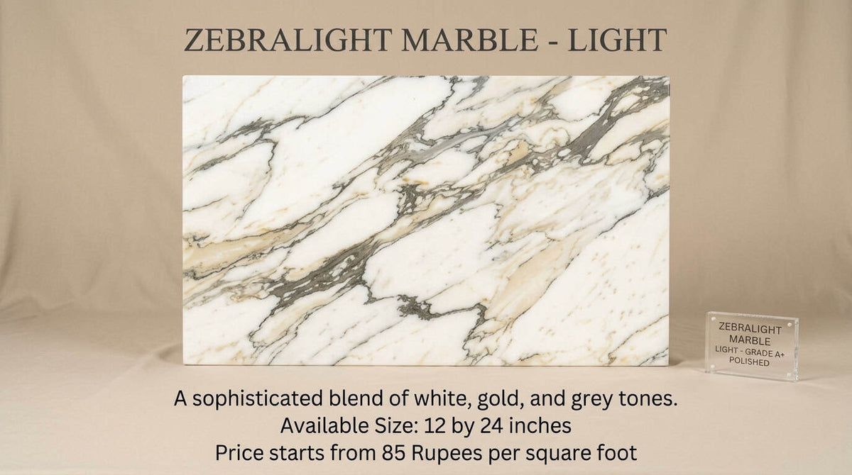 Zebra Light marble tiles 12x24 inch light marble with zebra veining for floors and walls Pakistan