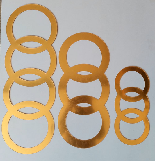 Circular Shape acrylics in different sizes