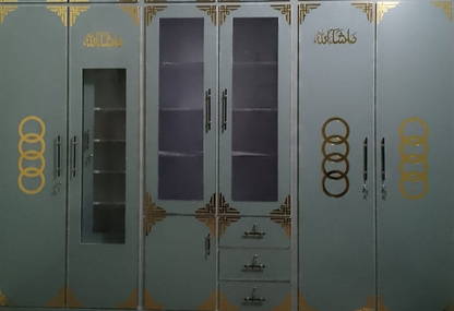 Large wardrobe with circular shape design