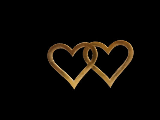 Lightweight acrylic heart decor H1 size reference