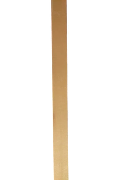 A gold-colored acrylic rod, likely a component of a simple patti-shaped acrylic piece.