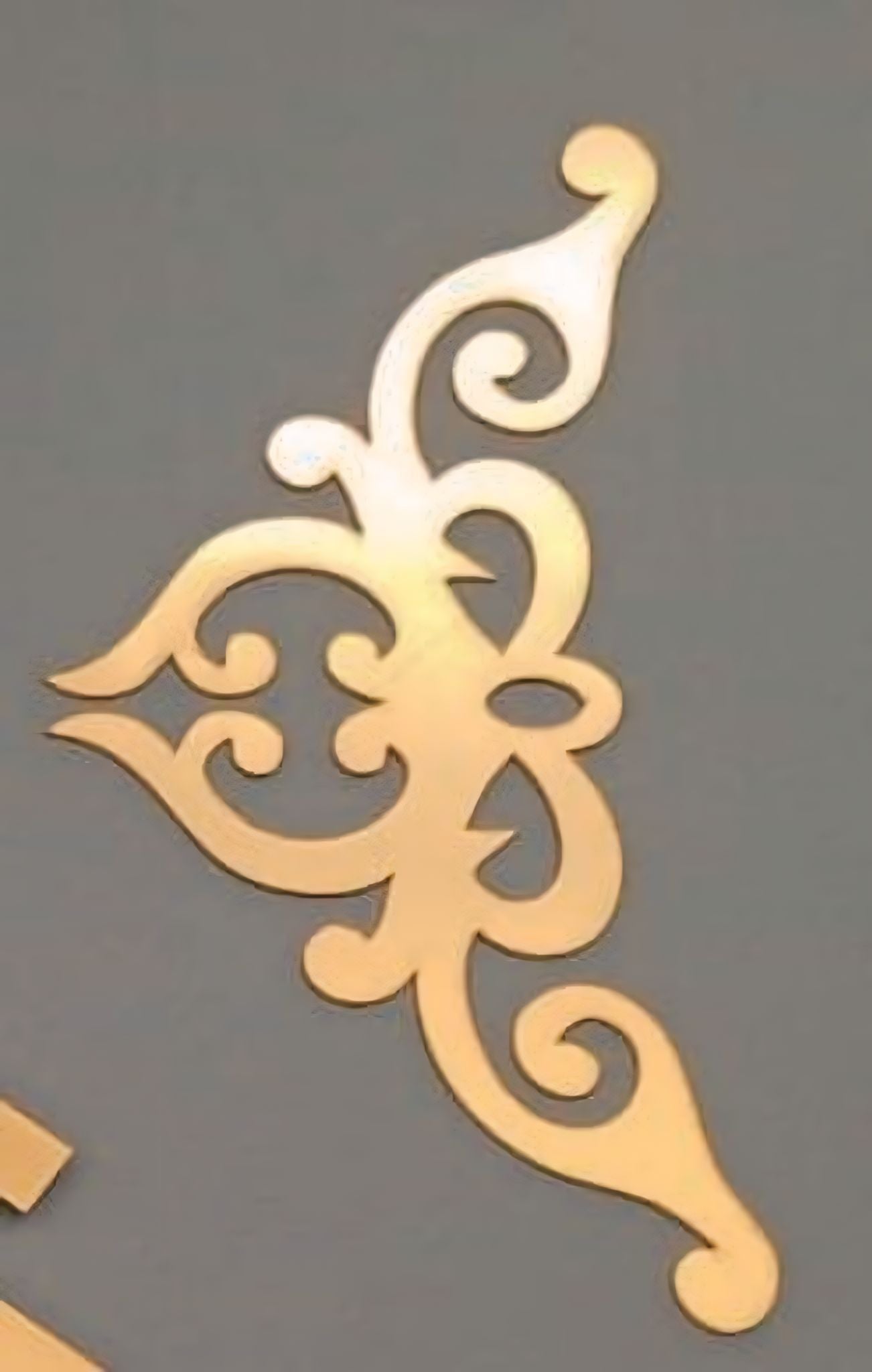 A detailed image of a high-quality, clear triangle-shaped for corner acrylic craft base T-5 design.